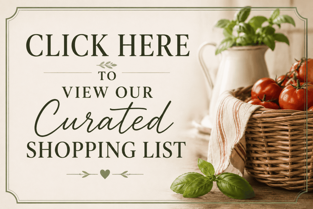 Click here to view our curated Sauce Day shopping list featuring essential tomato canning and sauce-making supplies.